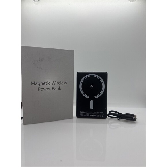 Magnetic Portable Charger, 10000mAh Power Bank with PD 20w Fast Charging, USB... - Picture 1 of 4